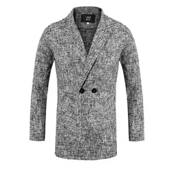 Шарм Для Мужчин's Повседневное Slim Fit две кнопки костюм Блейзер Мода Новый стильный Формальное Пальто Куртка Топы