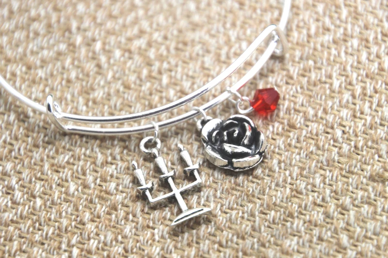 Beauty And The Beast Rose Bracelet