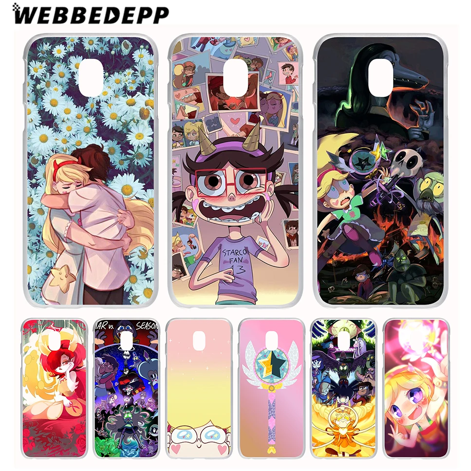 

WEBBEDEPP Star vs the Forces of Evil Phone Case for Galaxy J1 J2 J3 J5 J6 J7(2015/2016/2017/2018 Prime) EU US Version Cover