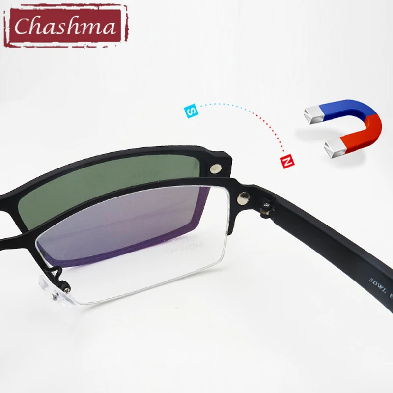 Оправа для очков по рецепту Chashma мужские магнитные линзы полуоправа рецепта 2