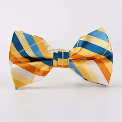 Mantieqingway галстук-бабочка в полоску полиэстер Bowties для подарок лук Cravate яркие красочные noeud Papillon мужские бантом Рубашка Галстуки