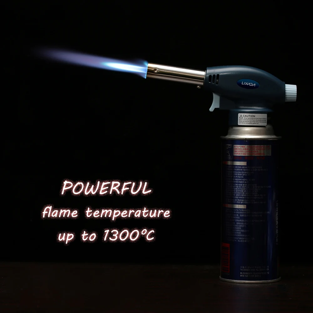 Lixada WS-503C, газовый фонарь с пламенем, Бутановая горелка, зажигалка с автоматическим зажиганием, огнемет для наружного кемпинга, барбекю, газовый фонарь, 19 мм печи