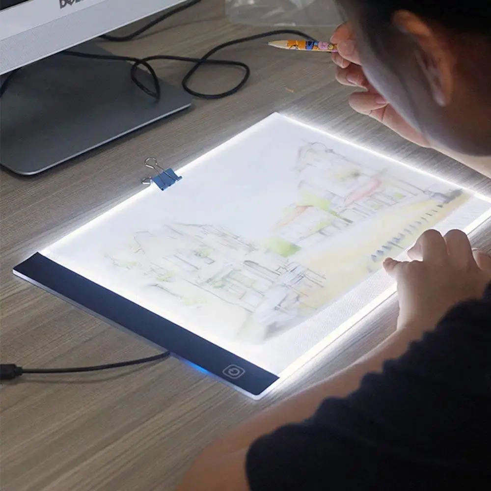 Shirliben светодиодный алмаз живопись свет Pad Lightpad доска алмазные аксессуары для рисования Наборы инструментов A4 рисунок, графика контейнер для таблеток