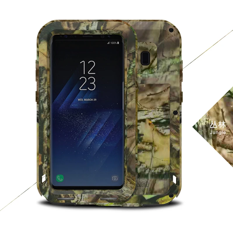

LOVEMEI CAMO Series Metal Case For Samsung Galaxy S8 Army Armor Camouflage ShockProof Defender Phone Case Back Cover