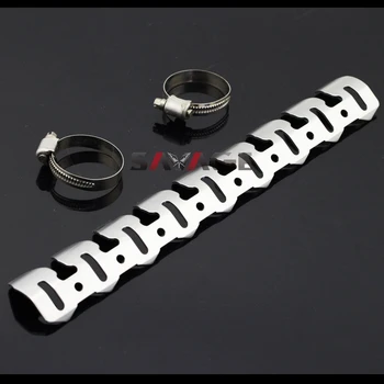 

Universal Front Manifolds Exhaust Shield Protector Cover Heat Protection Titanium For 690 DUKE/SMC/Enduro 2008-2016