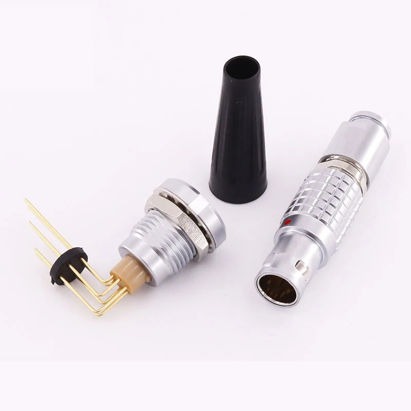 Разъем LEMO M12 FGG ECG 1B 2 3 4 5 6 7 8 10 14 16 Pin фиксированная розетка с двумя гайками локоть