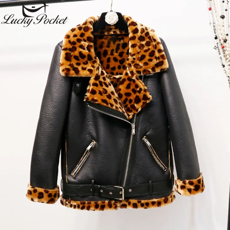 

Female Autumn Winter New Long Sleeve Flocking Parkas Women Casual Turn Down Collar Leopard High Quality Loose Outerwear Z627