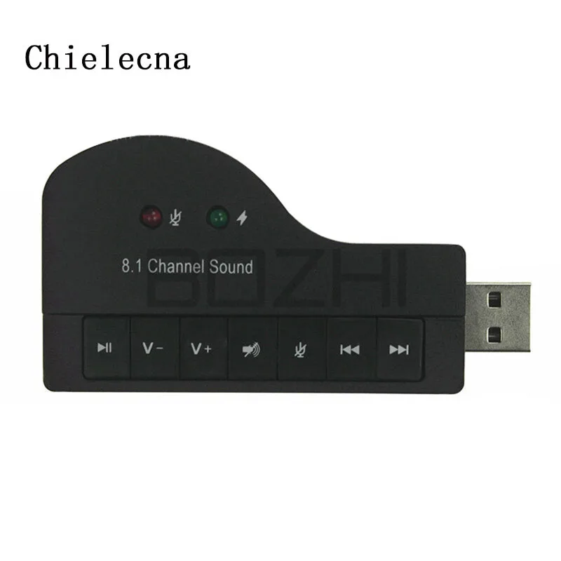 Внешняя звуковая карта USB Chielecnal адаптер 8 1 каналов 3D Аудио гарнитура микрофон