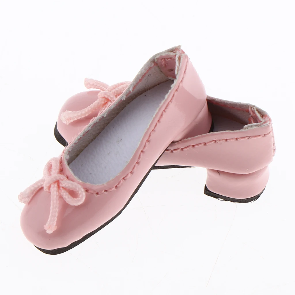 1/6 BJD Cute Princess Leather High Heel Shoes Leisure Clothes for Blythe Dress Up Accessory