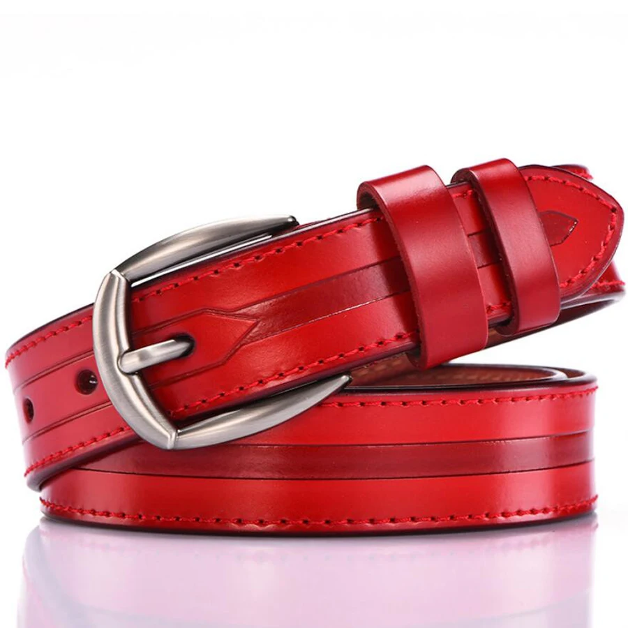 Buy Women Leather Belt Brand Female Belt Pin Buckle