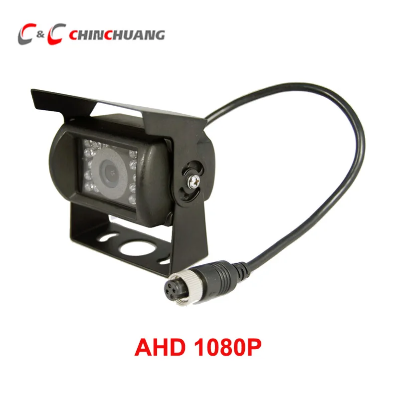 

AHD 1080P 4 Pin Truck Back Up Rear View SONY CCD Camera with 18 IR LEDs Night Vision Waterproof for Bus RV Caravan Van Trailer