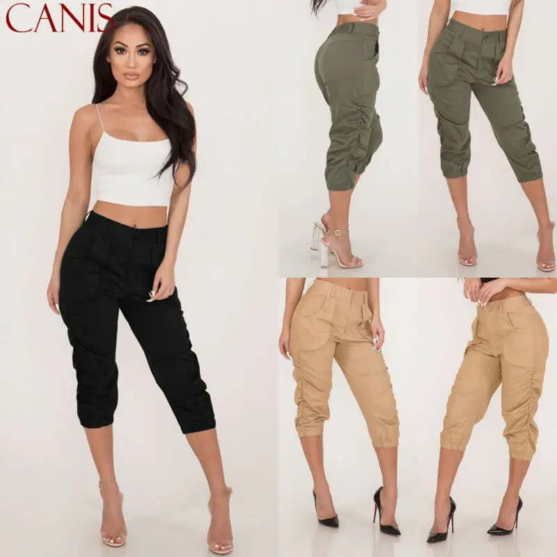 4 Trousers Women's Waist Pants Fashion 