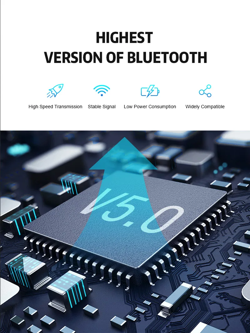 3D стерео звук Bluetooth5.0 наушники Портативный наушники-вкладыши TWS с Беспроводной сенсорный вкладыши с зарядом Чехол Спорт бас Водонепроницаемый гарнитура