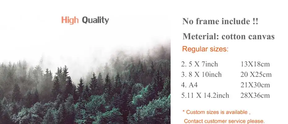 Nordic Natural  Landscape Prints Posters Forest Ocean Sea Canvas Painting  Minimalist Music Note Wall Art Pictures Home Decor (9)