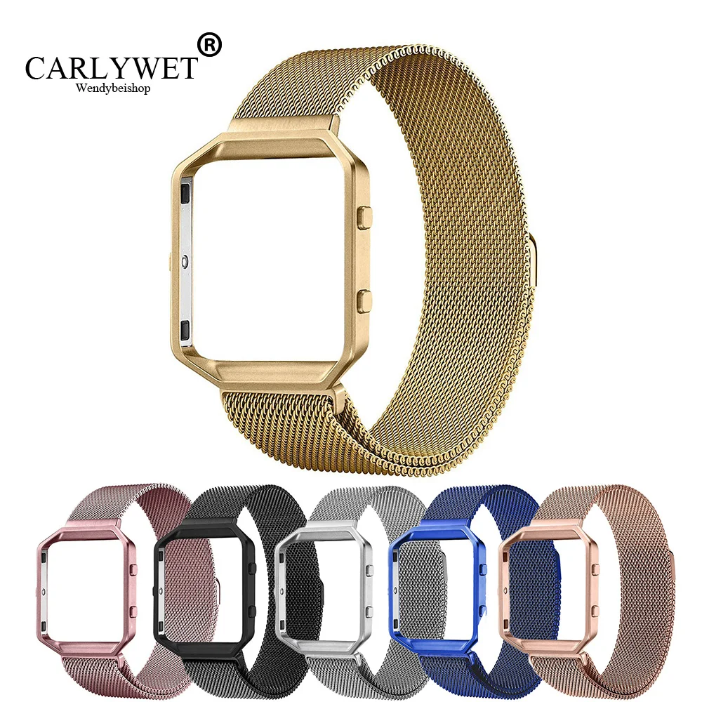 CARLYWET оптовая торговля Миланская сталь наручные часы ремешок ремень Магнитная
