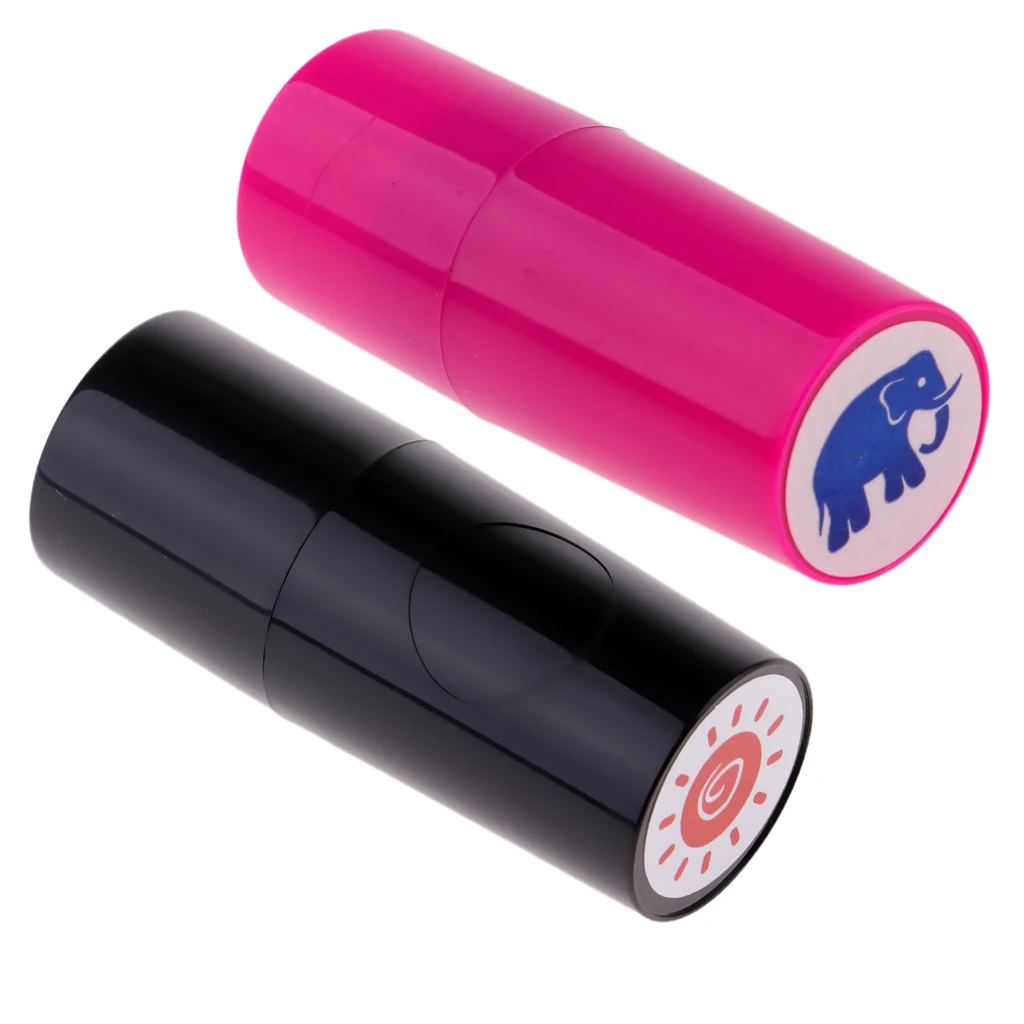 2Pcs/Lot Colorfast Quick-dry Golf Club Ball Stamper Stamp Long Lasting Marker- Sun & Lips/Eyes/Skull/Eagle/Elephant/Rhinoceros