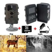 Free Shipping!32GB Card+ H801W 12MP Infrared IR Digital Trail Game Hunting Camera +6V 2A Adaptor