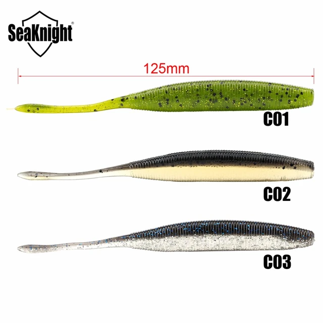 JOHNCOO Soft Bait Rainbow Minnow 5.4G 9.7G T Tail Fishing Lures Artificial  Soft Lures 5pcs