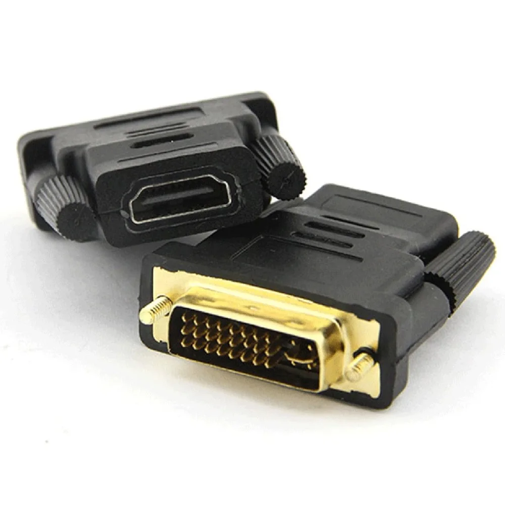 HDMI к DVI конверсионная головка 24+ 5 игольчатый переключатель головка DVI Женский к HDMI Мужской конверсионный штекер портативные аксессуары для электроники