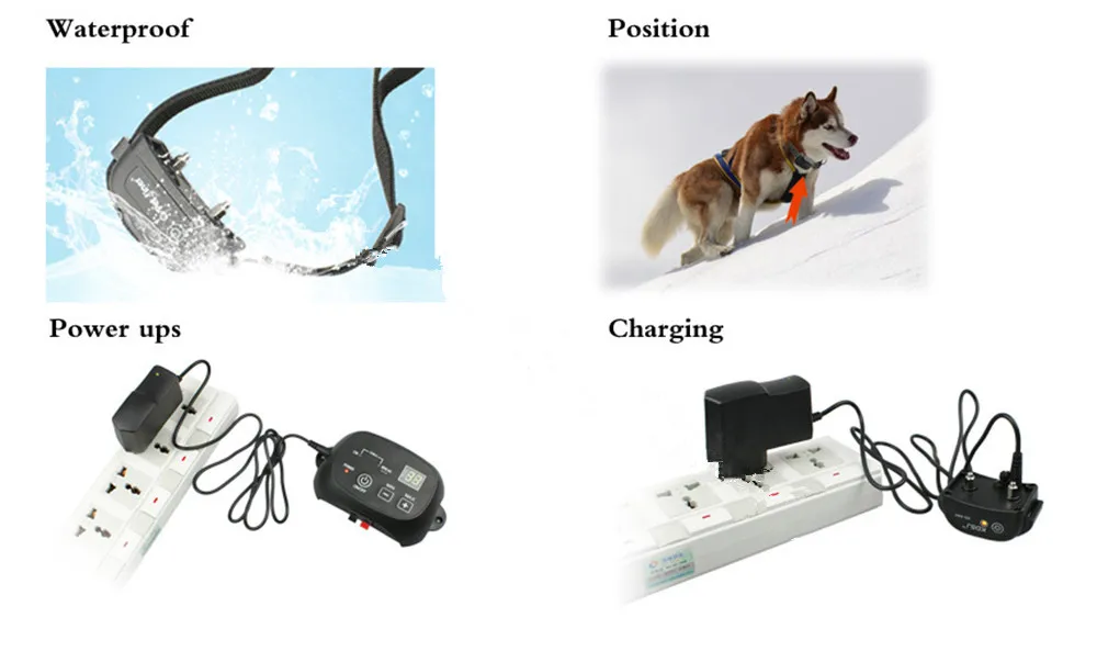 Перезаряжаемая Водонепроницаемая электронная система ограждения ограда от домашних животных тренировка собак