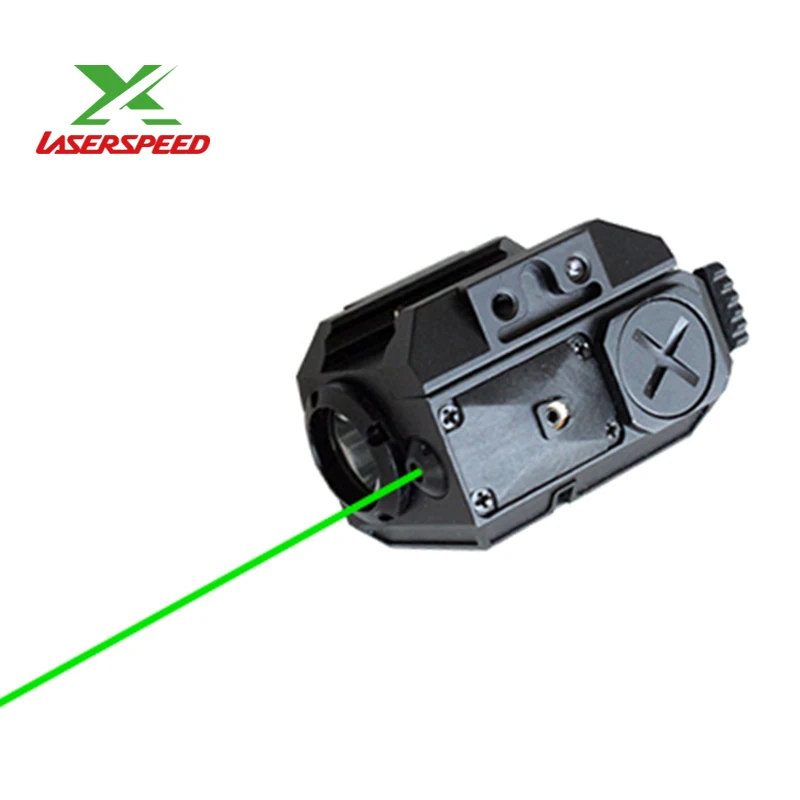 Drop shipping Green laser sight with LED weapon light combo for gun - Color: Green laser