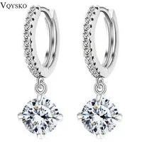 Оптовая продажа много золотых кристаллов висячие серьги, модные Австрийские циркониевые стразы серьги, модные ювелирные изделия - изображение