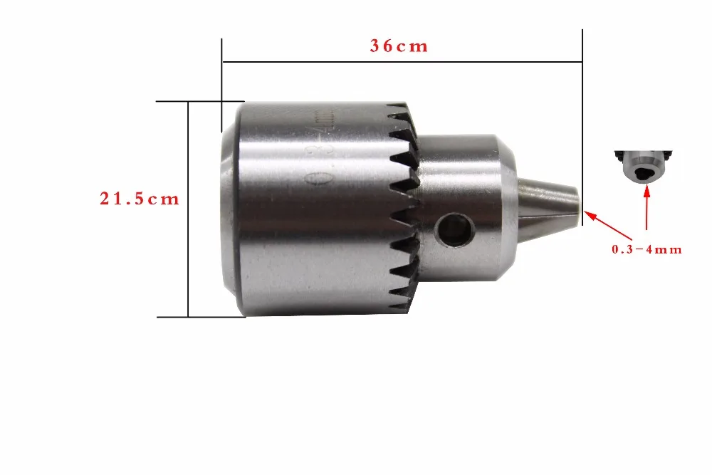 Мини сверлильный патрон 0,3-4 мм JTO конус монтируется+ ключ токарный патрон Pcb Мини сверлильный пресс применим к валу двигателя Шатун 8 мм