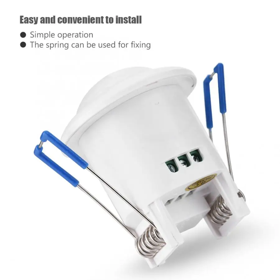 

360 Degree Recessed Automatic Infrared PIR Motion Sensor Switch with Time Delay for Ceiling Light Interruptor