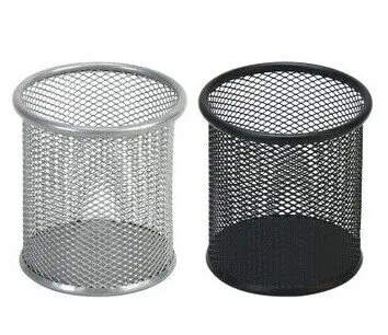 

Comix B2259 Round Pencil Holder, Durable Iron Net. Material:hpcc, Color: Black, Silver ,Color Random 1PCS/PACK