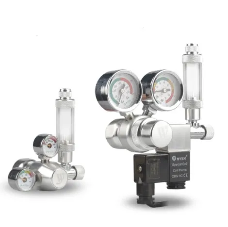 

Aquarium W21.8 CO2 regulator with check valve bubble counter magnetic solenoid valve relief valve