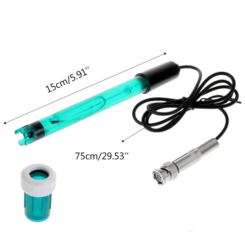 

Single pH Electrode BNC Connector Replacement 0.00~14.00pH Measuring range probe