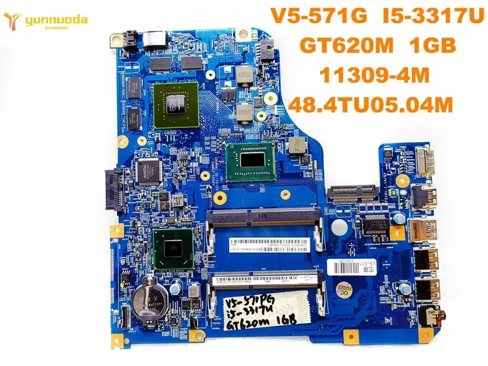 الأصلي لشركة أيسر V5-571G اللوحة المحمول V5-571G I5-3317U GT620M 1 GB 11309-4 M 48.4TU05.04M اختبار جيد شحن مجاني