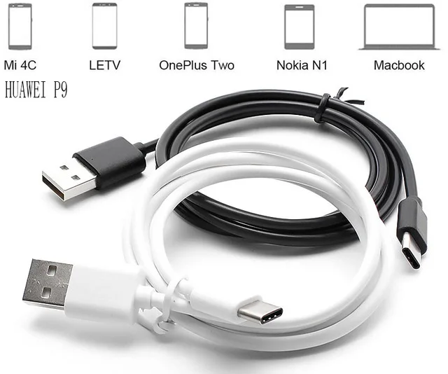 

1m 3ft USB Type C USB C Cable Data Sync Charger Cable for Nexus 5X Nexus 6P for OnePlus 2 ZUK Z1 Xiaomi 4C MX5 Pro 100pcs/lot