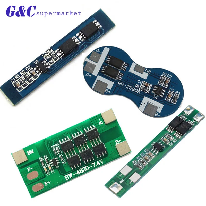 2S 3A 4A 6A 12A BMS 18650 Защитная печатная плата для литий ионной полимерной литиевой