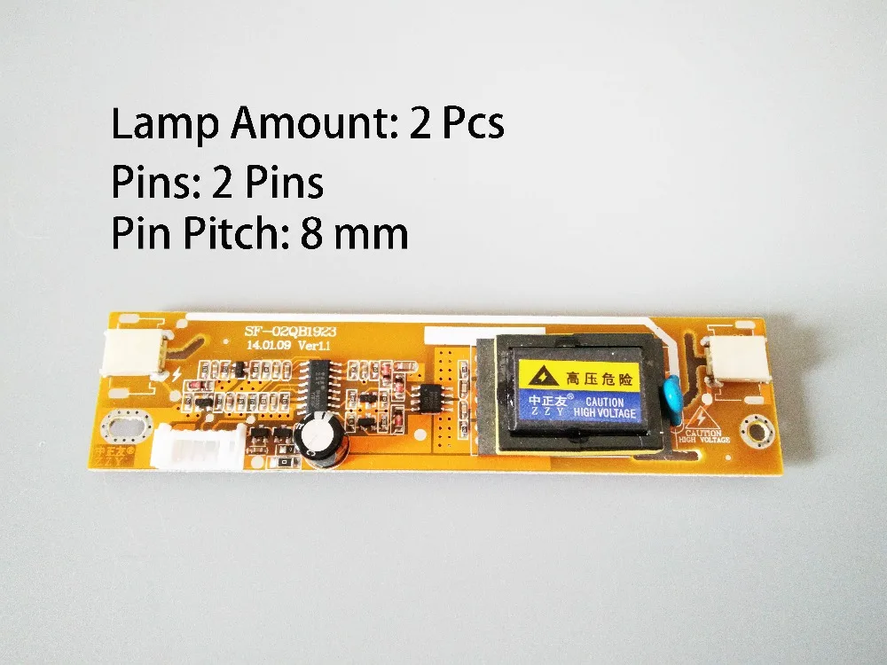 SF-02S2016 2 ламповая подсветка lcd лампа CCFL инверторная плата панель экрана монитор доска высокого давления 3,5 мм шаг+ Dupond линия