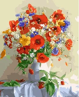 4435 red poppy flower