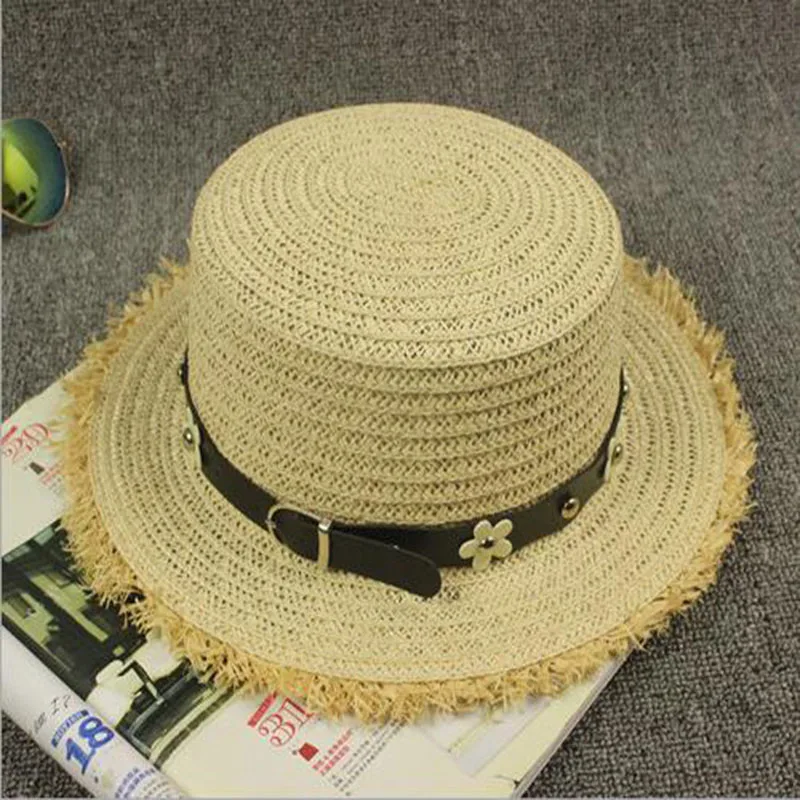 Мода, новинка, летняя Женская Складная широкая с широкими полями, элегантная пляжная соломенная шляпа с цветочным принтом для девушек