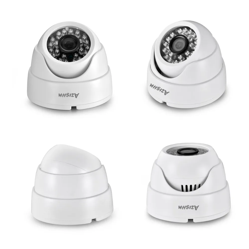 AZISHN 2,8 мм купол объектива IP камера 1080P 960P 720P безопасности Крытый ipcam onvif день/ночь вид дома CCTV ONVIF камеры наблюдения s