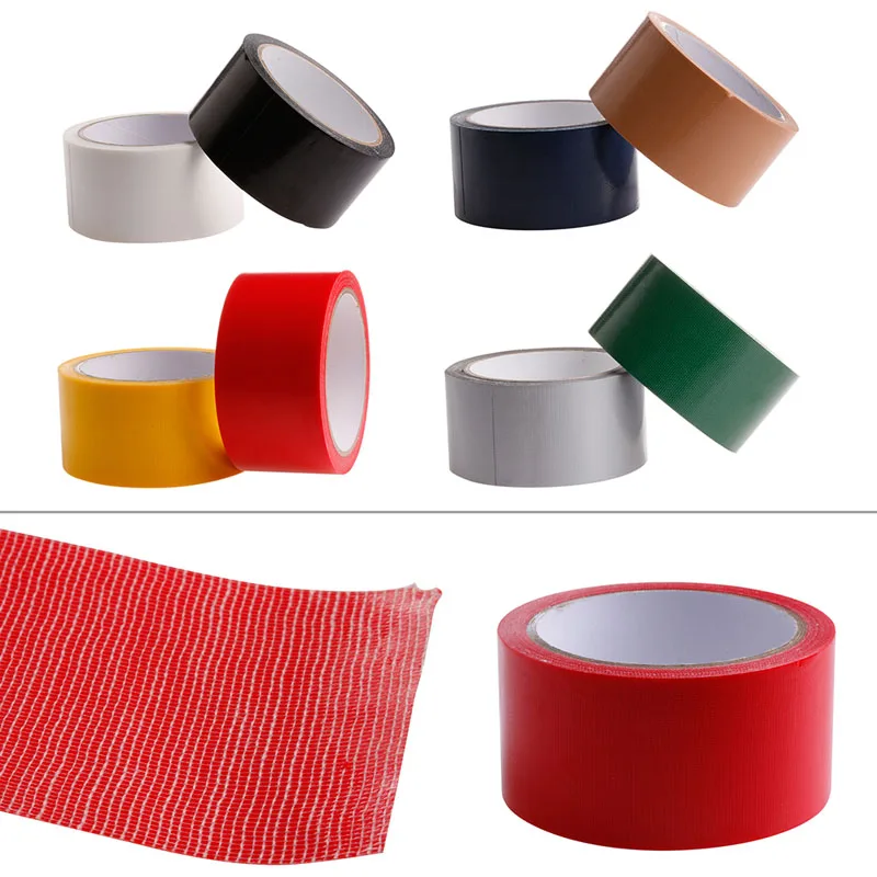 

10M x 50mm Waterproof Sticky Adhesive Cloth Duct Tape Roll Craft Repair 8 Color