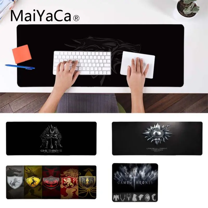 

MaiYaCa Your Own Mats Game Of Thrones Customized laptop Gaming mouse pad Laptop Gaming Lockedge Mice Mousepad