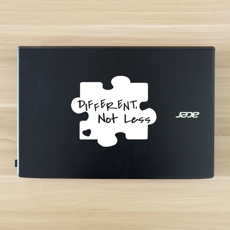 Different Not Less Autism Awareness Vinyl Art Decals Laptop Decor