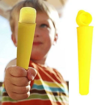 

Silicone Popsicle Mold Ice Lolly Mold Ice Maker Snack Ice Cream Mold 6pc set DIY