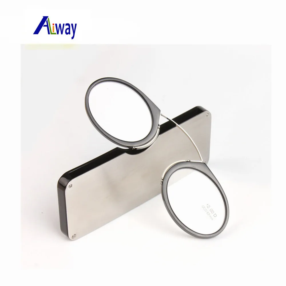 Aliway Nose Clip Reading Glasses Men Women TR90 Diopter
