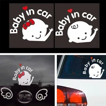 3D BABY IN CAR Reflective Sticker Vinyl Car Whole Body Car-Styling Warning Sticker Motorcycle Accessories car styling atv sbk motorcycle car sticker vinyl decal reflective for forever senna ayrton