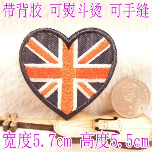 Hearts Stars Texas Stripes Iron On Cloth Patches - 3
