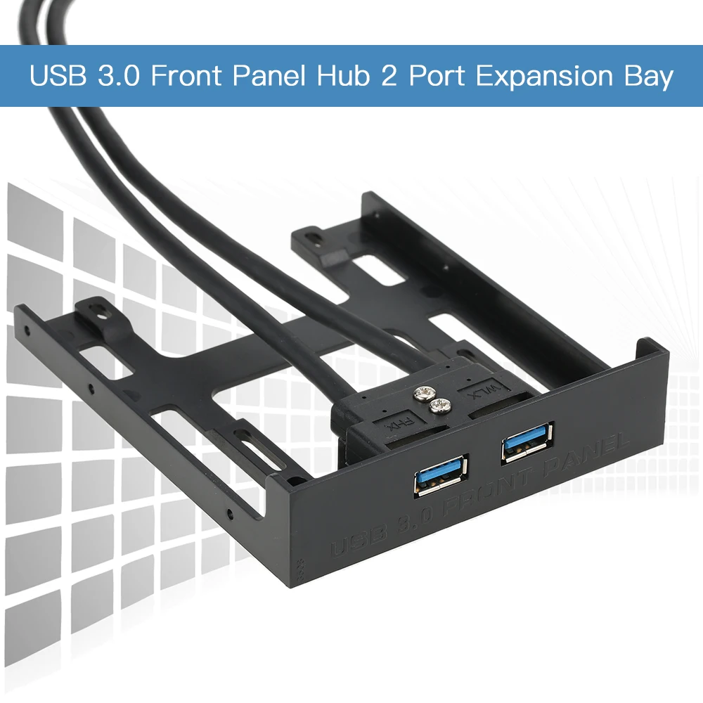 USB 3 0 Передняя панель концентратор 2 порта расширительный отсек 20 Pin к USB3.0 60 см