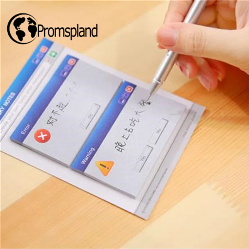 

100pcs Creative Memos Recycle Bin/Error Styles Post it Memo Stick Notes Self-Adhesive Memo Office/School Supplies 13cm