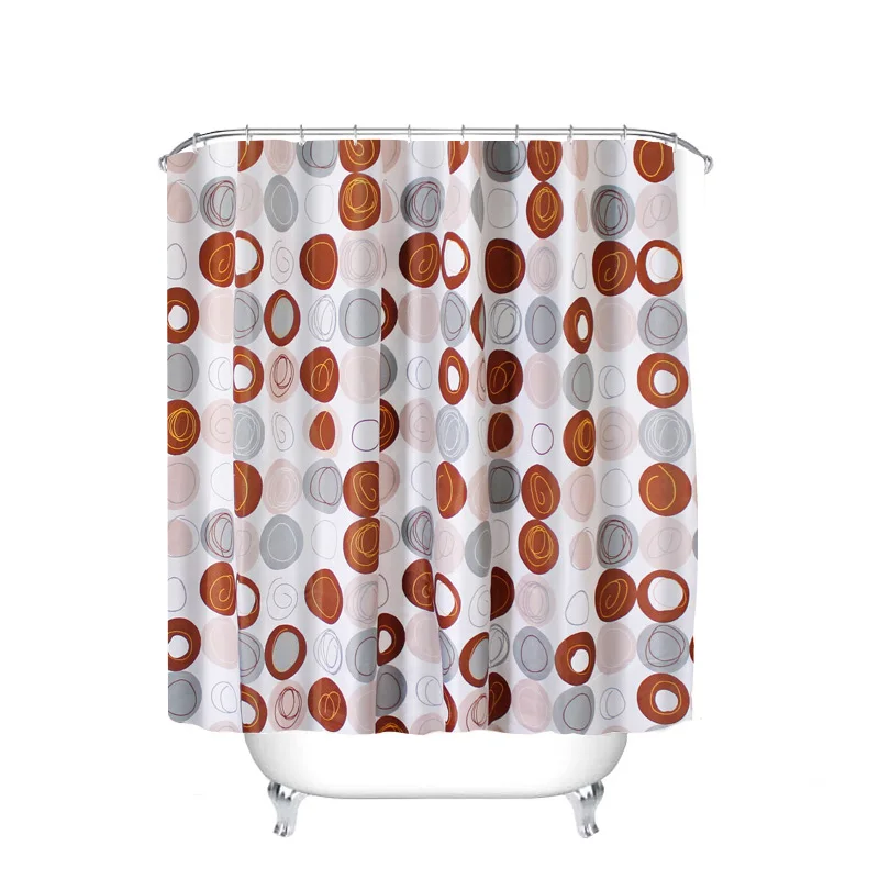SDARISB водостойкая занавеска для ванной комнаты из полиэфирной ткани - Цвет: 02