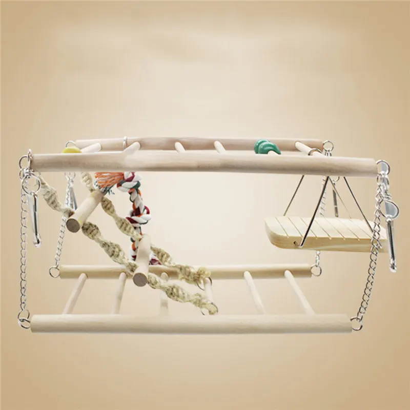 Aliexpress.com : Buy Birds Toys Ladder Stand Decor Wood ...