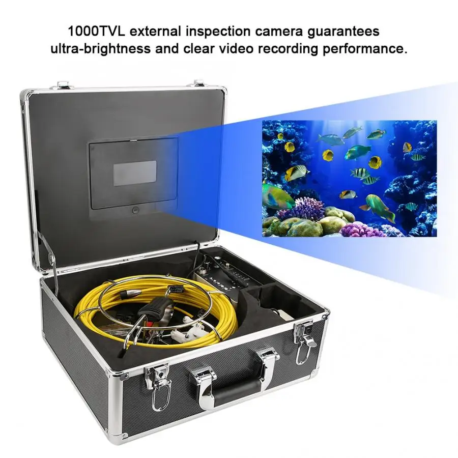 CR110 7D1 7 дюймовая DVR HD трубка инспекции подземной камеры 120 градусов широкоугольный